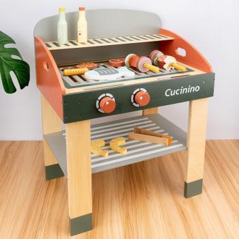 360Home Holz Kinderspielzeug Grill Gartengrill Spielküche